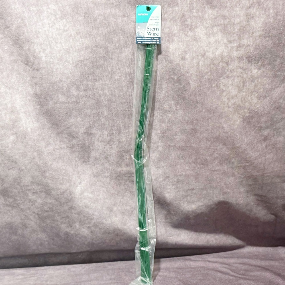 Panacea Stem Wire 22 Gauge Green 35 Pieces Floral Craft Wire‎